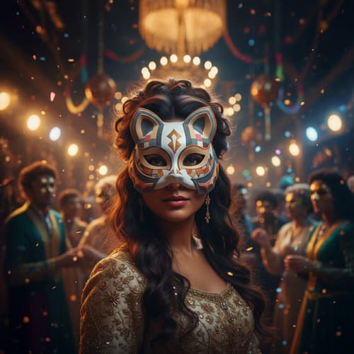 [LCS] DIY Kattemasker Sæt, 6 Dele med Tilbehør 457