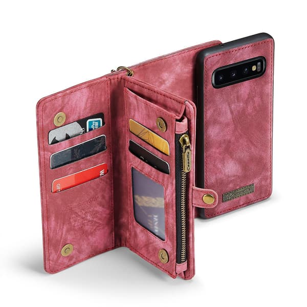 [LCS]CaseMe-008 Læderetui til Samsung Galaxy S10 Red