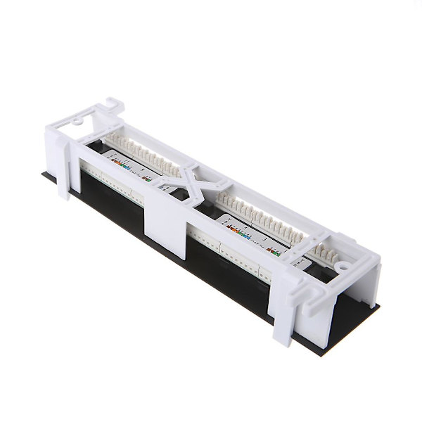 [LCS]Rj45 CAT5 CAT5E Nätverkspatchpanel Väggfäste Rackmonteringsfäste