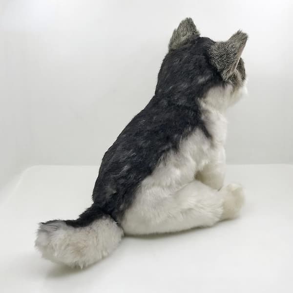 27cm Realistinen Harmaa Susi Husky Koira Pehmolelu
