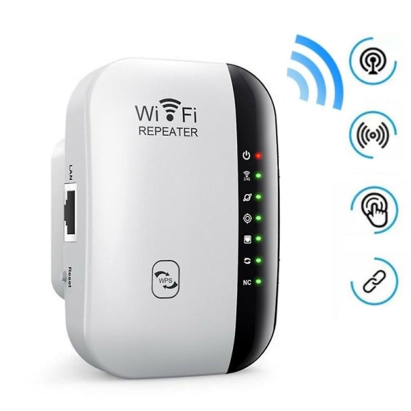 WiFi Signal Boosters Repeater Extender Range Booster Internet nätverksförstärkare White