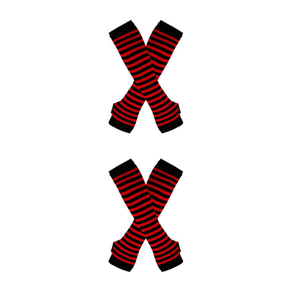 1/2/3/5 Knästrumpor för Tjocka Lår Lätta att Bära och Gör Röda och Svarta 2Set Red and black