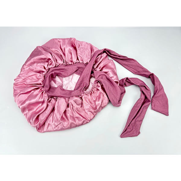[LCS]Satin Bonnet Sleep Cap - Komfortabel hårindpakning til søvn 69