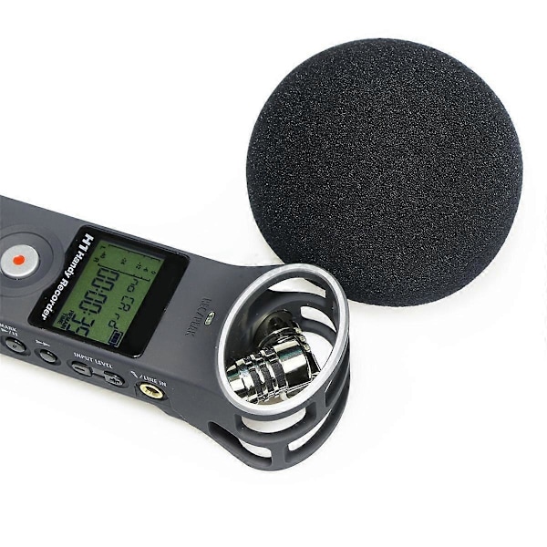 2 st Mikrofon Vindskydd, Vindruta Muff Vindskydd + Skum Mikrofon Vindskydd för Zoom H1 H1N Mic