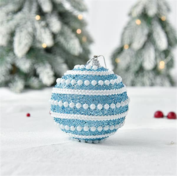 [LCS] Julkulor, okrossbara julgransdekorationer Blue