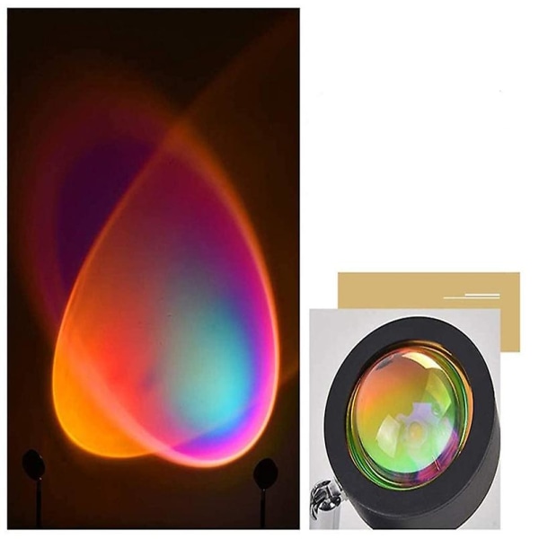 LED solnedgångslampa nätkändis fotofyllnadsljus pro Sunset red