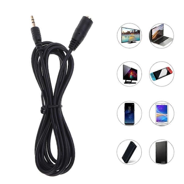 150cm/300cm lydkabel 2,5 mm han til hun jack forlængerledning AUX-kabel 3m