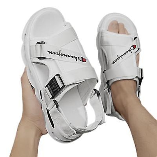 Mångsidiga Andningsbara Strandskor Herr Dubbelanvändning Sandaler White 44