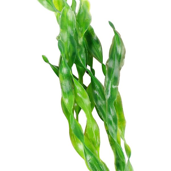 Kunstige tangplanter Kompatibel med akvarium, plastik fisketank plantedekorationer 10 stk Green