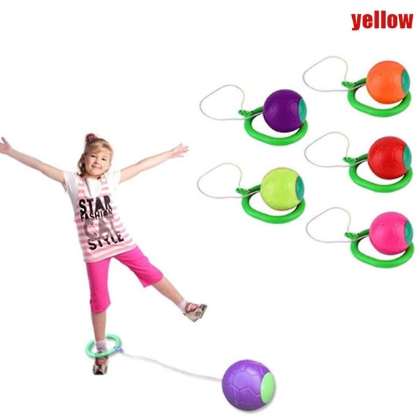 Hoppa över boll Barn tränar koordination och balanshopp Hoppa Lekplatsleksak Yellow