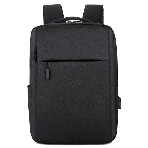 Jordgubbsryggsäck Herr Fritid Utomhus Usb Laddning Sportryggsäck Affärsdatorväska Resväska Black