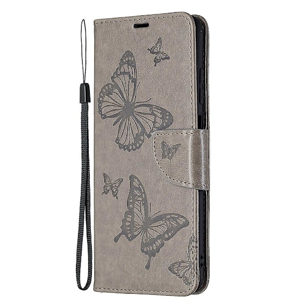 Flip Plånboksfodral Kompatibelt med Samsung Galaxy A03s Präglat Fodral Fjäril