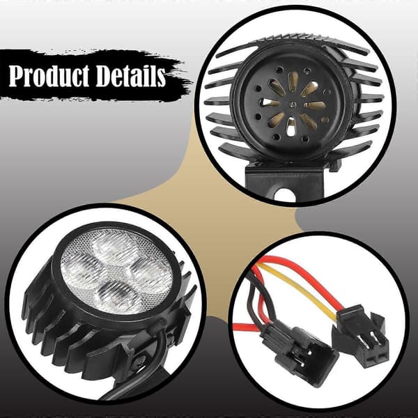 Front LED-lys LED-frontlykt for Kukirin G2 Pro elektrisk sparkesykkel tilbehør