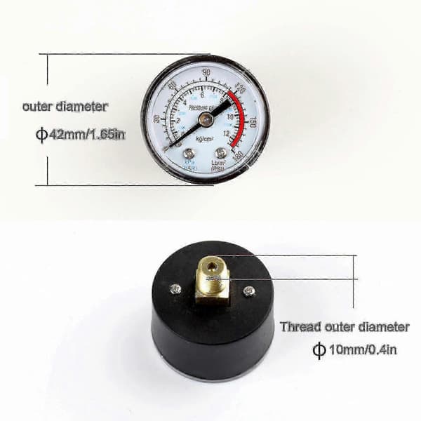 90 - 120psi Luftkompressor Trykafbryder Kontrol Trykreguleringsventil