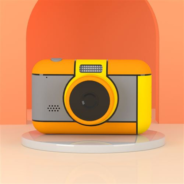 Kan6 Mini Kaksoiskameran HD Digitaalinen Kamera Lapsille - Keltainen