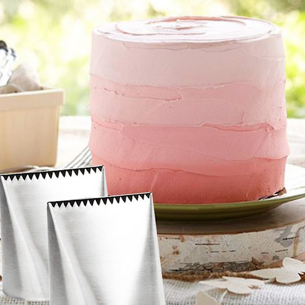 Kage Fondant Bage Tilbehør Ekstra Stor Rustfri Stål Dyser