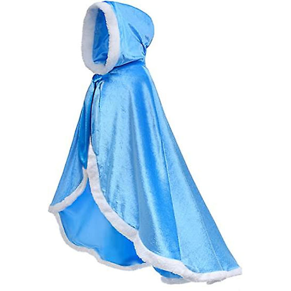 [LCS]Prinsesse hettekappe kostyme blue 150cm