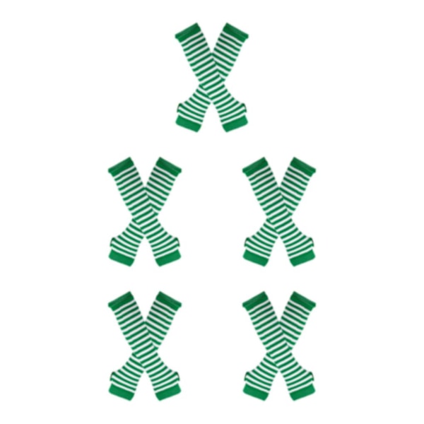 1/2/3/5 Knähöga strumpor för tjocka lår Lätta att bära och gör gröna och vita 5Set green and white