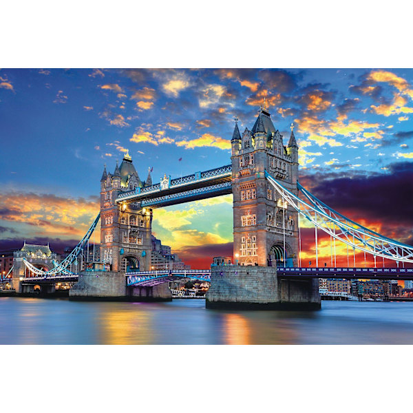 1000 Brikker Puslespil Voksen Puslespil Genbrugsmateriale Puslespil Afslapning Meditation Tower Bridge