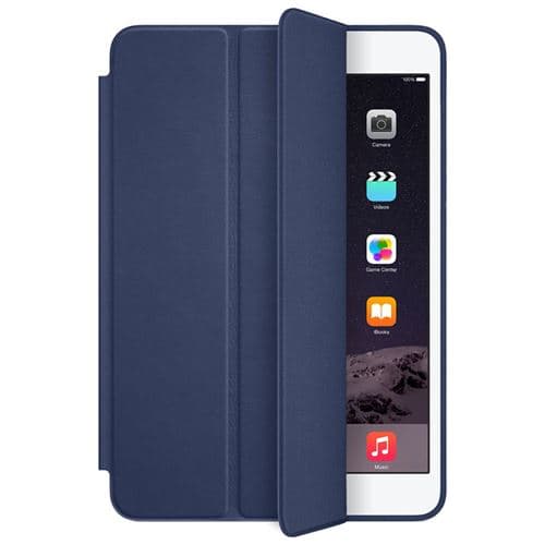 [LCS] Mycket tunt smart läderfodral kompatibelt med iPad mini 1 2 3 - Blå
