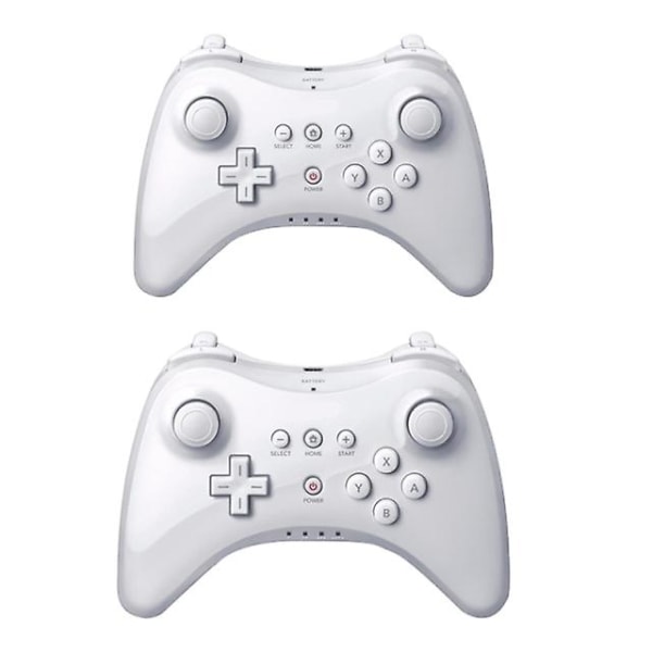 För Nintend För Wii U Pro Controller Usb Klassisk Dubbel Analog Stöd Bluetooth Trådlös Fjärrkontroll För Wiiu Pro U Gamepad White-2