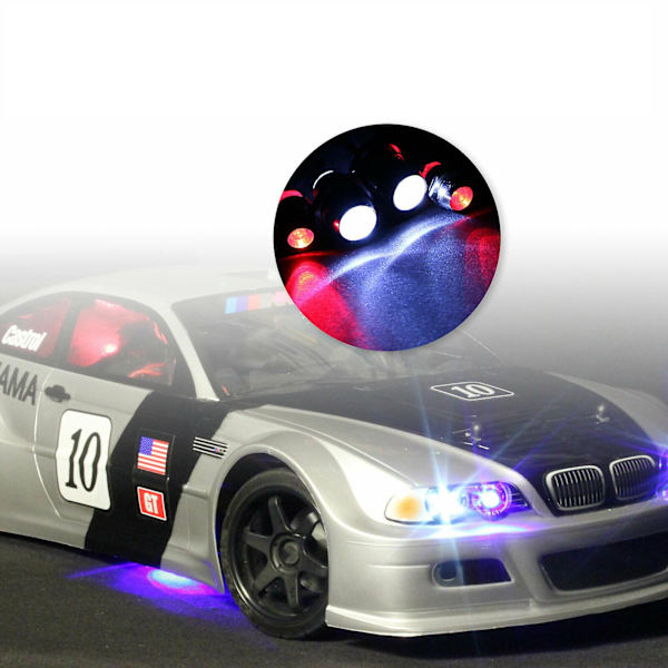 4 LED-valosarjaa RC-autoihin ja -kuorma-autoihin