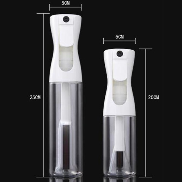 150/300 ml tom sprayflaska Frisörvatten Findimmbehållare Black 300ML