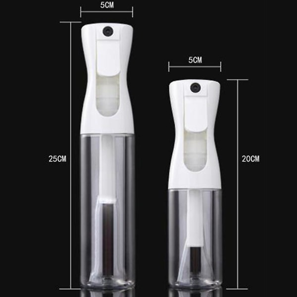 150/300ml Tom Sprayflaske Frisørvann Fin Tåkebeholder White 150ML