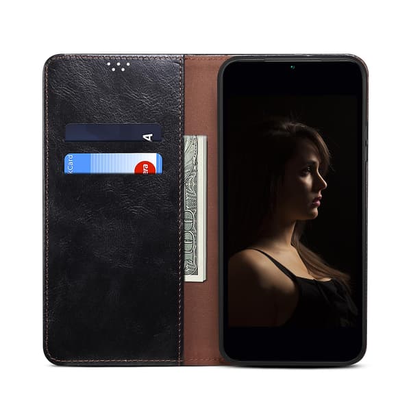 [LCS]Läderfodral kompatibelt med Huawei nova 9 SE Black