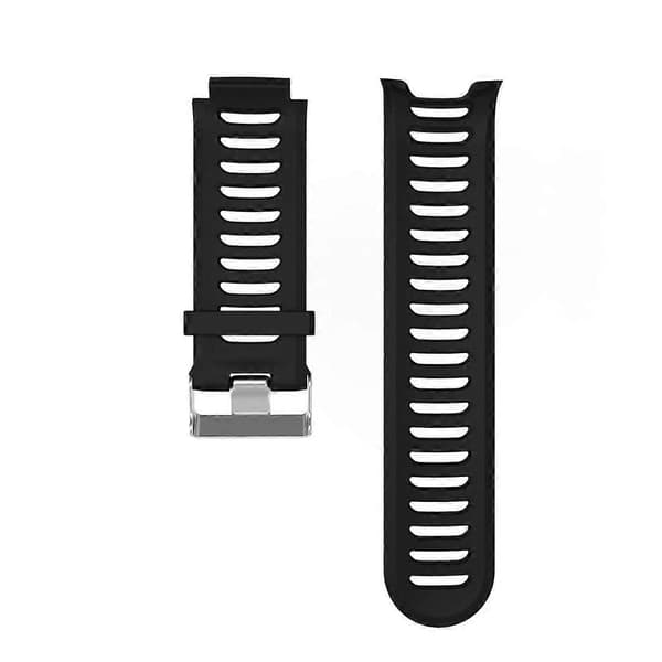 Ensfarvet silikone urrem til Garmin Forerunner 910XT Black