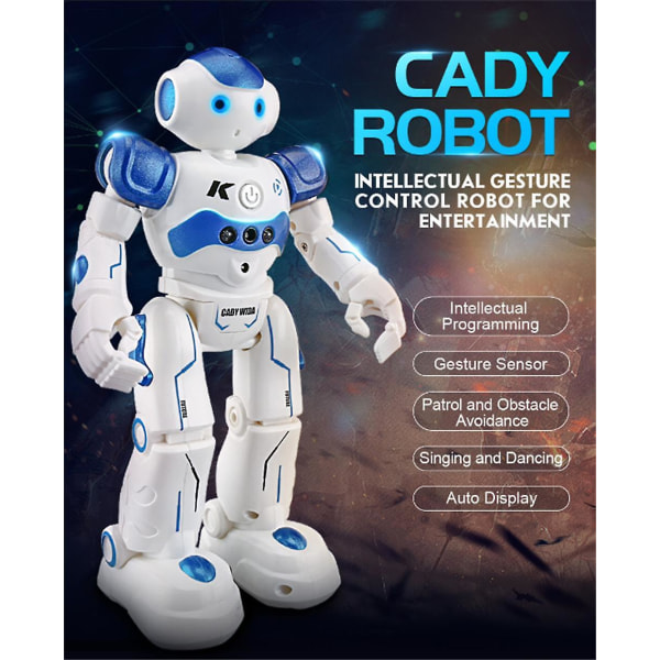 Gestkontrollert robot med fjernkontroll for barnebursdagsgave Blue