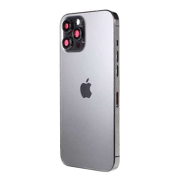 [LCS]För iPhone 12 Pro Max Bakre Batterihölje+Mellanplatta Ram+Sidoknappar, EU-version Multicolor Graphite