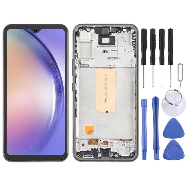 För Samsung Galaxy A54 SM-A546B Incell LCD-skärm Digitizer Komplett Enhet med Ram (Stöder inte fingeravtrycksidentifiering)