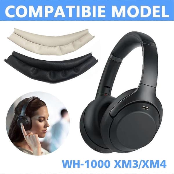 Erstatningshovedbånd til WH-1000XM4 1000XM3 hovedtelefon sort