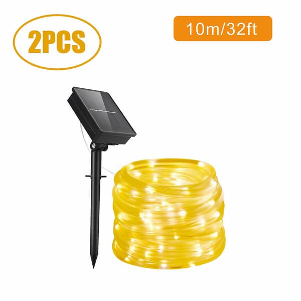 [LCS] Jul Julelys Solcelle Fairy Lights Warm White - 2PCS
