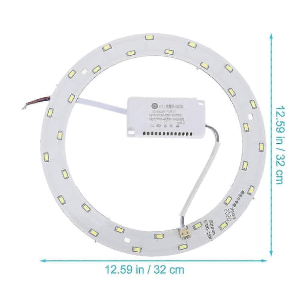 [LCS]15W 220V-240V SMD 5730 30-LED Magnetisk Cirkulær LED Panel Stanglampe LED Loftlampe (Rent Hvidt Lys)