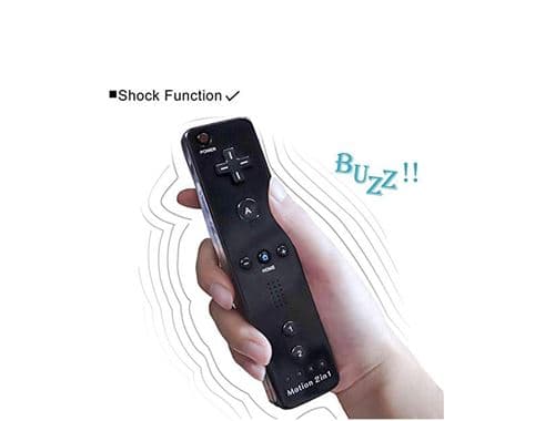 [LCS] 2 i 1 Wiimote Motion Plus Controller kompatibel med Nintendo Wii og Wii