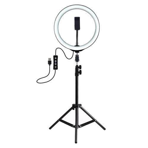 [LCS]Ringlight Xjpl537 med stativ USB 3 moduser LED kompatibel med Li