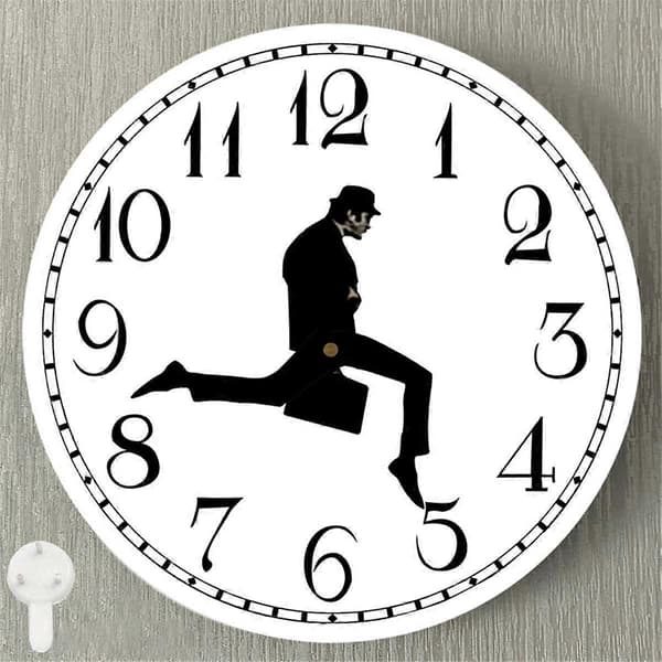 [LCS] Walks Clock, Silly Walk Väggklocka, En Intressant Väggklocka för Sovrum Kök Vardagsrum, Novel