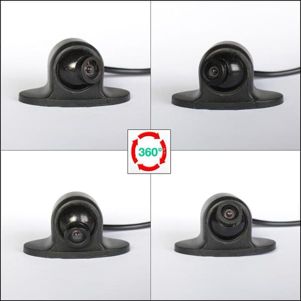 [LCS]12V Mini CCD Coms HD Nattsyn 360° Bil Ryggekamera Foran Sidekamera 0.2