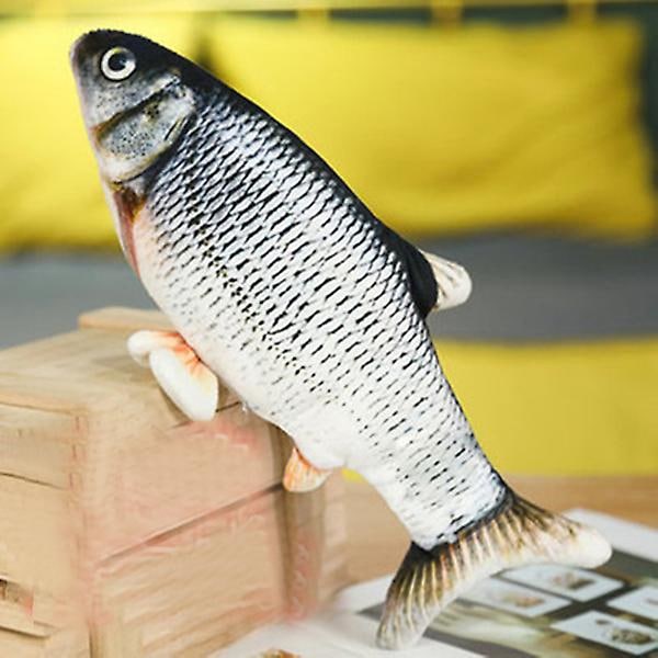 Dansande Fiskleksak för Barn USB Elektrisk Laddning Simulering Interaktiv Hoppande Rörlig Slapp Fisk Barn A
