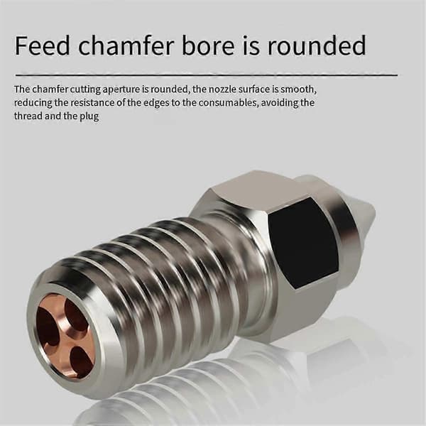 4PCS 0,6 mm för 7/5/3V3 SE munstycke krom zirkonium kopparmunstycke högt flöde högtemperatur CHT-munstycke