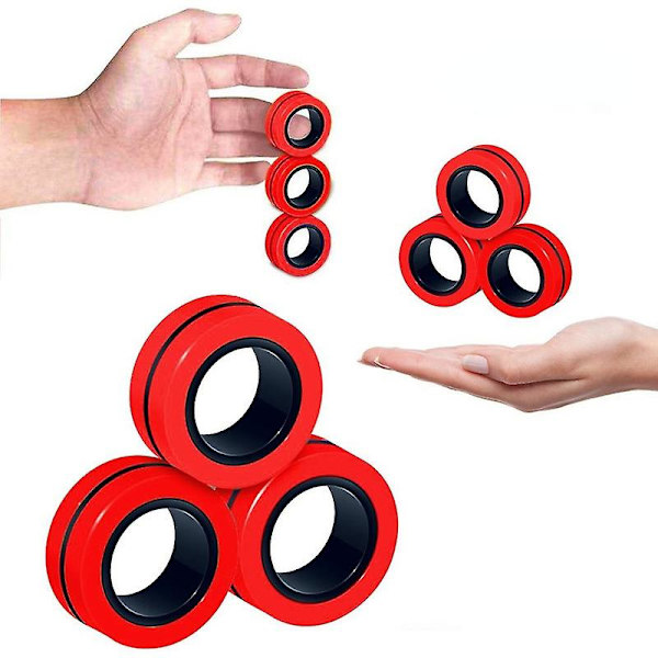 Antistress Magneettirenkaat Fidget Purkulelu Taikarenkaan Rekvisiitta Työkalut