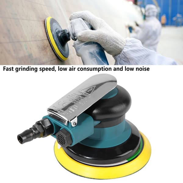 [LCS] Handheld 5-inch Air Sander Pneumatic Polishing Tool Round