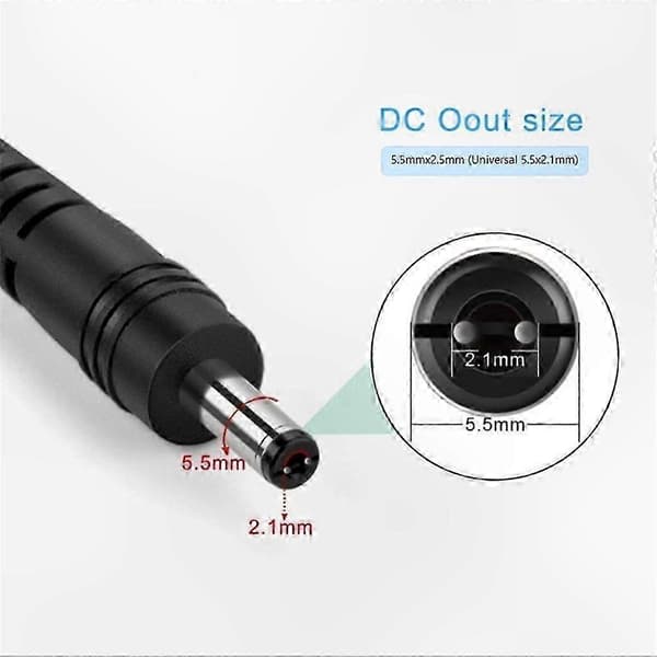 [LCS]AC/DC Strømadapter 18V 1A-3A til LED-strips CCTV Router med 5.5x2.1-2.5mm Stik US/EU/AU Stik EU-3