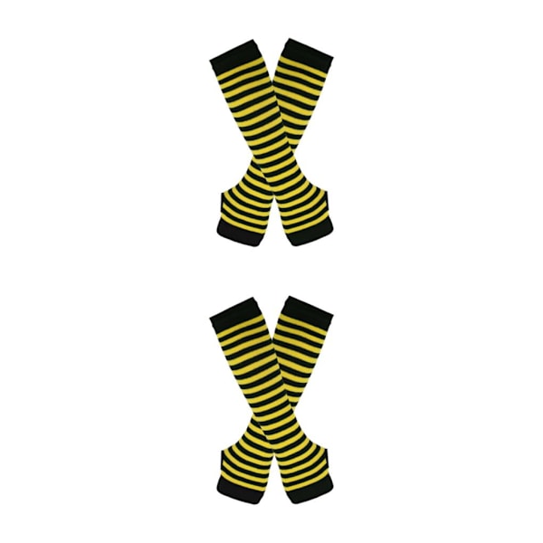 1/2/3/5 Knähöga strumpor för tjocka lår Lätta att bära och gör gula och svarta 2Set yellow and black