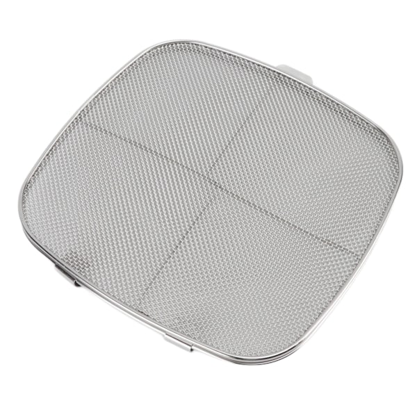 Fritørsprutbeskyttelse 304 Rustfritt Stål Dobbel Fritørsprutbeskyttelse for Oval Grillmaskin Hjem