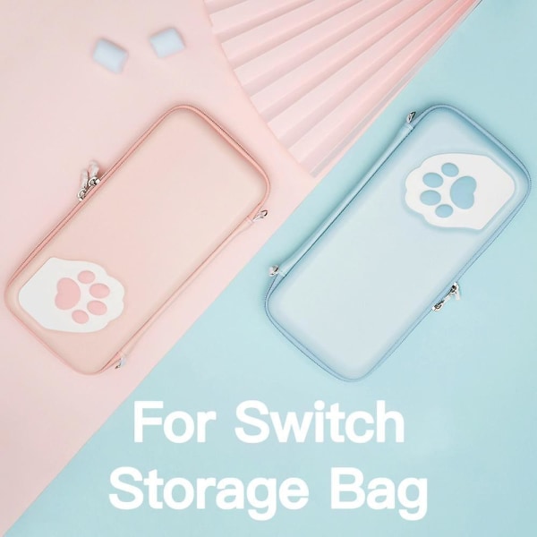 Söt kattklo förvaringsväska för Nintendo Switch, bärbar förvaringsväska hårt skal för Nintend Switch Lite, konsolskydd Orange for lite