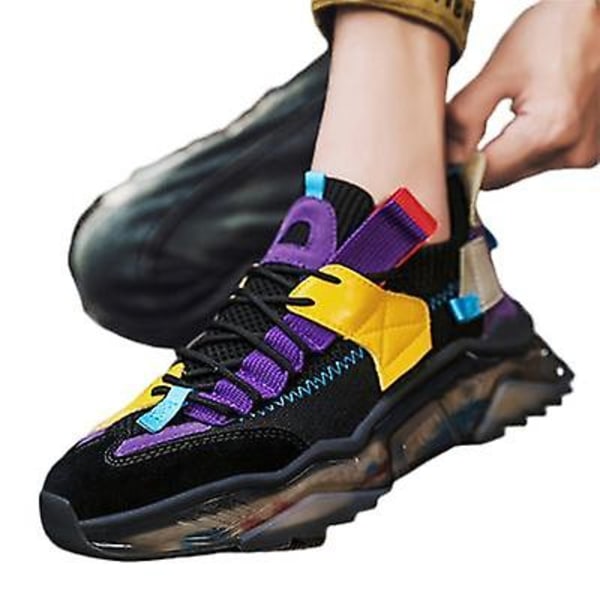 Herre Sports- og Fritids Åndbare Trendy Sko Black 41