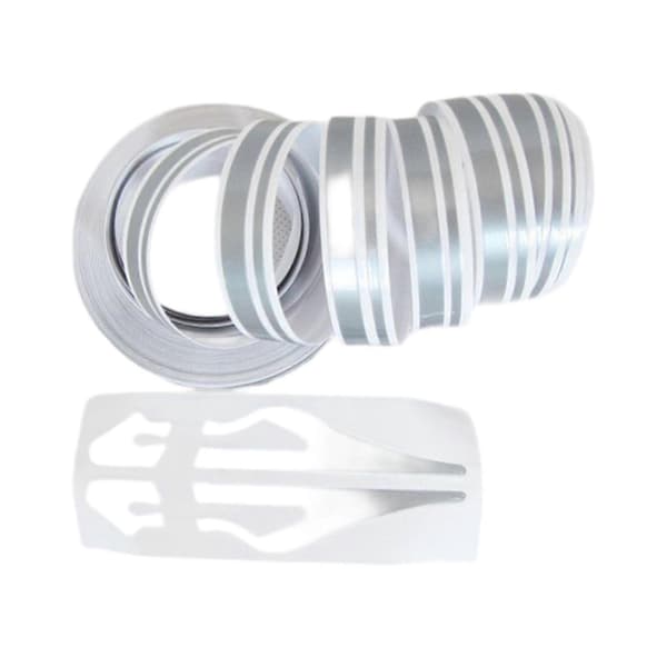 2025 Generisk bilvinyl pinstriping tejp randdekal, Pinstripe-tejp universell DIY Argent Gray